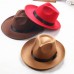 Vintage   Hard Felt Hat Wide Brim Fedora Trilby Panama Hat Gangster Cap  eb-74197379